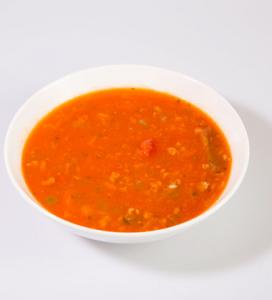 Well and Good Frozen Condensed Home-style Sweet Pepper and Beef Soup - 4 lb. tray, 3 per case