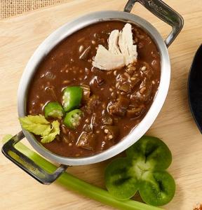 Blount Chicken and Uncured Sausage Gumbo Soup, 4 Pound - 4 per case.