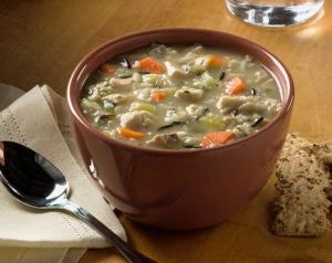 Blount Fine Foods All Natural Chicken and Wild Rice Soup - 4 lb. package, 4 per case
