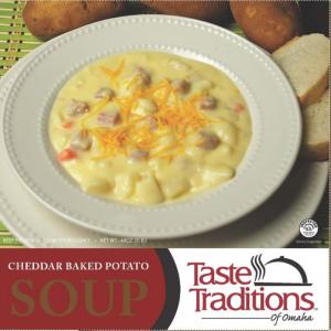 Taste Traditions Cheddar Baked Potato, 3 Pound - 6 per case.