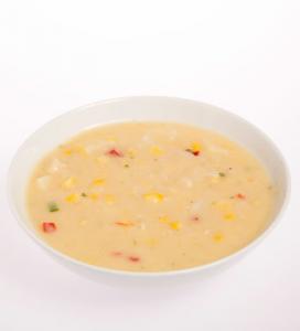 Campbells Frozen Condensed Pennsylvania Dutch Chicken Corn Chowder - 4 lb. tray, 3 per case
