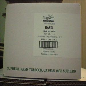 Supherb Ready To Use Fresh Basil, Dark Green Color (5 lbs, 1 Pack)