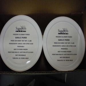 Supherb Farms Ready-To-Use Garlic Puree, Non-Gmo Ingredients (2 lbs, 2 Per Case)