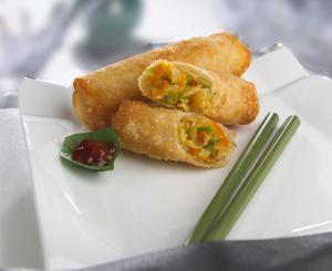 Cuisine Innovations Vegetable Egg Roll - 100 per case.