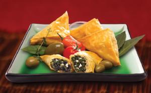 Athens Foods Spinach and Cheese Spanakopita - 160 per case.