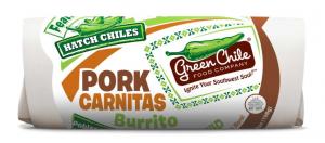 Green Chile Food Carnitas Burrito with Salsa Monterey Jack Black