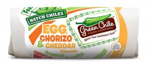 Green Chile Food Egg and Chorizo Breakfast Burrito with Hashbrow