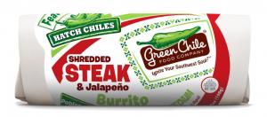 Green Chile Steak and Jalapeno Burrito - 12 per case.