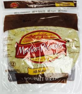 Maria & Ricardos 12 inch Garlic and Herb Flour Tortilla, 45.7 Ounce - 10 per case.