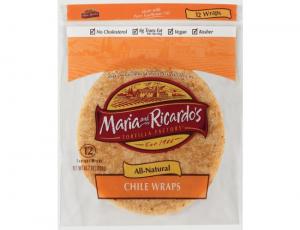 Maria and Ricardos Chile Flour Tortilla, 45.7 Ounce - 10 per case.