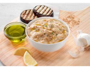 Grecian Delight Baba Gnous Non Dairy Dip, 5 Gallon Tub - 2 per case.