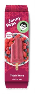 JonnyPops Creamy Smoothie On A Stick (Triple Berry, Pack of 96)