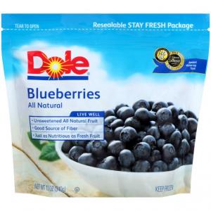 Dole Frozen Blueberries 12oz (PACK OF 8)