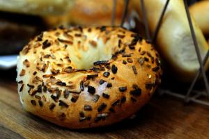 Davidovich Onion Bagel, Ready To Bake, Bulk Size Case (5.25 OZ, 60 Per Case)