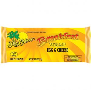Los Cabos Egg & Cheese Breakfast Wrap 2.5oz (PACK OF 72)