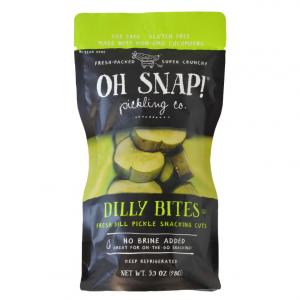 Oh Snap Dilly Bites Snacking Pickle Cuts 3.5oz (PACK OF 12)