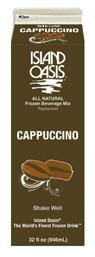 Island Oasis Cappuccino Flavored Frozen Beverage Mix (32 Fl.OZ, 12 Per Case)