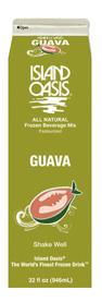 Island Oasis Frozen Guava Beverage Mix, 100% Vitamin C (32 Fl.OZ, 12 Per Case)