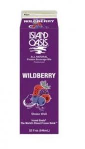 Island Oasis Wildberry Beverage Mix, Gluten Free (32 Fl.OZ, 12 Per Case)