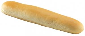 European Bakers Par Baked Plain Bread Stick, 8 inch - 128 per case.