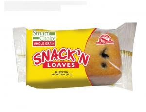 Smart Choice Wholegrain Blueberry Snack N Loaves (2 OZ, 72 Per Case)