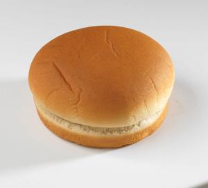 Flowers Foods Sliced Whole Grain Hamburger Bun, 25 Ounce - 96 per case.