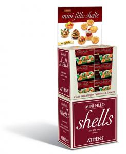 Athens Mini Fillo Shell Dough - 15 per pack - 60 packs per case.