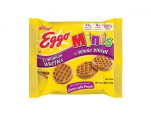 Eggo Minis Cinnamon Flavored Waffle, 2.64 Ounce - 72 per case.