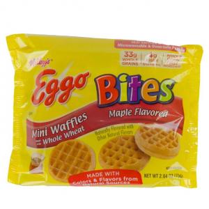 Eggo Minis Maple Flavored Waffle, 2.64 Ounce - 72 per case.