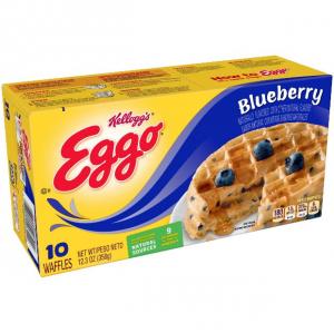 Kelloggs Eggo Blueberry Waffle, 12.3 Ounce - 8 per case.