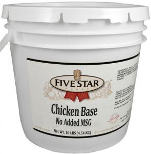 Five Star Cholesterol Free Chicken Soup Base, No Added Msg (10 lbs, 2 Per Case)