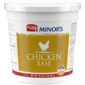 Nestle Minors No Added MSG Chicken Base, 1 Pound - 12 per case.