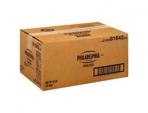 Kraft Philadelphia Cream Cheese - Carton, 50 Pound  1 each.