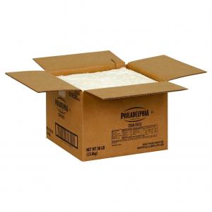 Kraft Philadelphia East Coast and Midwest Coast Cream Cheese, 30 Pound - 1 each.