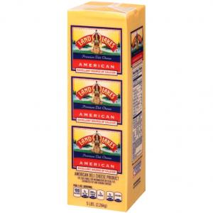 Land O Lakes American Yellow Deli Process Cheese Loaf, 5 Pound -