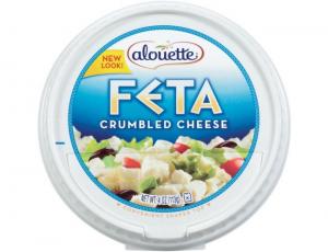 Alouette Crumbled Feta Cheese, 4 Ounce Cup - 12 per case.