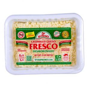 Supremo Queso Fresco Crumbles, 2 Pound - 6 per case.
