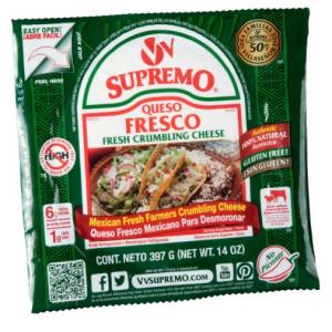 Supremo Queso Fresco Fresh Crumbling Cheese, 14 Ounce - 12 per case.