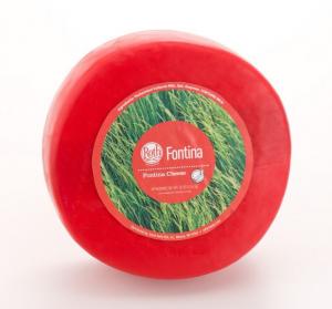 Kronenost Fontina Red Wax Wheel Cheese, 10 Pound - each.