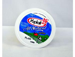 Yoplait Fat Free Plain Yogurt, 32 Ounce - 6 per case.