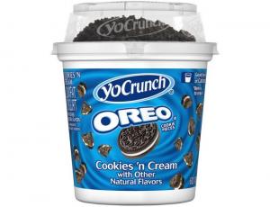Yocrunch with Oreo Vanilla Yogurt, 6 Ounce - 8 per case.