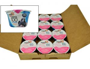 Yoplait Greek 100 Calorie Blended Blueberry Yogurt (5.3 Oz, 12 Per Case)