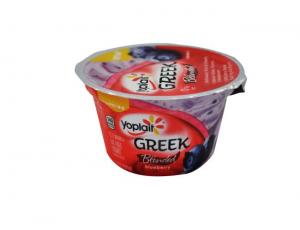 Yoplait Greek Blended Blueberry Yogurt, 5.3 Ounce - 12 per case.