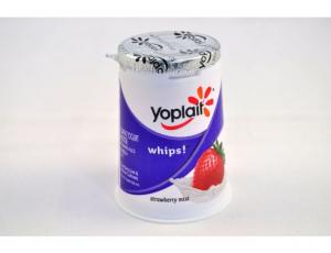 Yoplait Whips Strawberry Mist Yogurt, 4 Ounce - 12 per case.