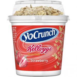 Yocrunch W/Kellogg's Granola Strawberry Yogurt (6 Oz, 12 Per Case)