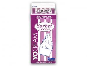 Yocream Sorbet Mix, Strawberry Lemonade Sorbet Soft Serve (64 OZ, 6 Per Case)