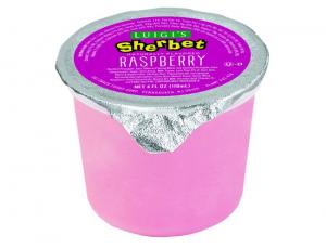 Luigis Raspberry Sherbet Cup, 4 Ounce - 96 per case.