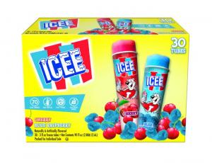 J and J Snack Icee Snack Tube - Variety Pack, 3 Ounce - 30 per case.