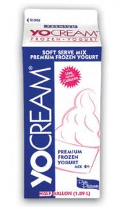 Yocream Premium Dutch Chocolate Frozen Low Fat Soft Serve Yogurt Mix, 6 x 64 oz Case