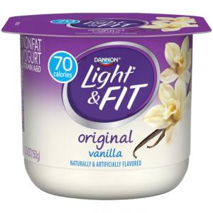 Light & Fit Multipack Vanilla Yogurt, 0.7 Milk Fat (5.3 Oz, 12 Per Case)